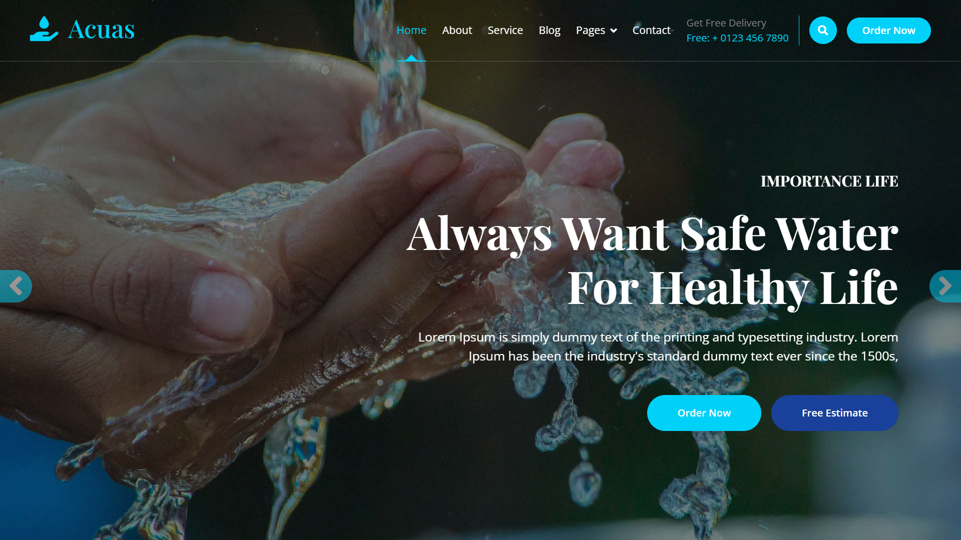 Water Refilling Website