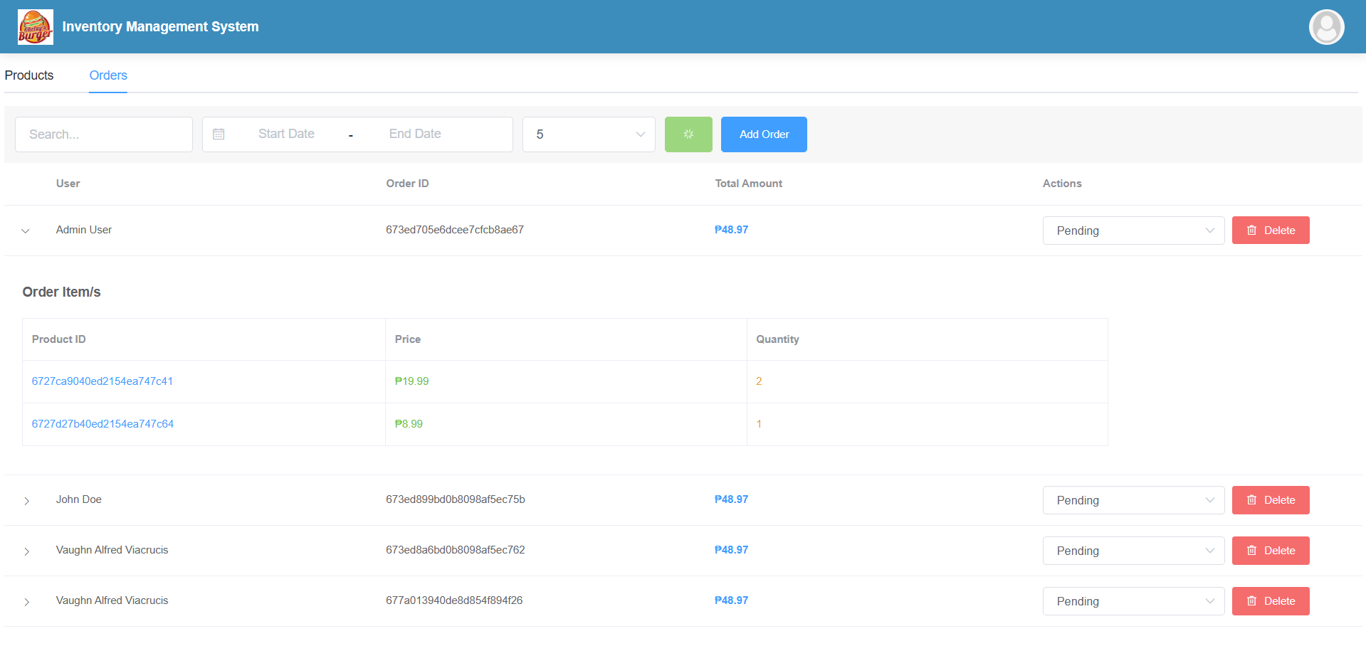 Inventory Management System